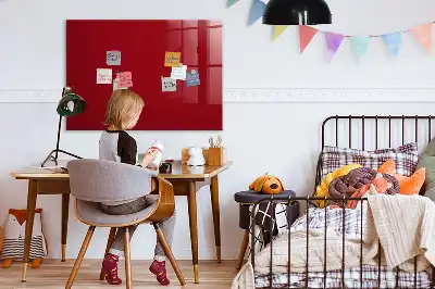 Tablica magnetyczna do pisania w kolorze czerwonym