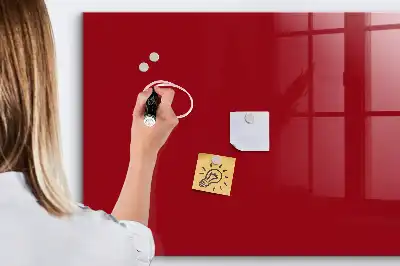 Tablica magnetyczna do pisania w kolorze czerwonym