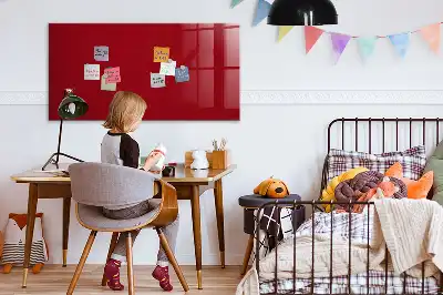 Tablica magnetyczna do pisania w kolorze czerwonym