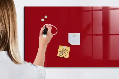 Tablica magnetyczna do pisania w kolorze czerwonym