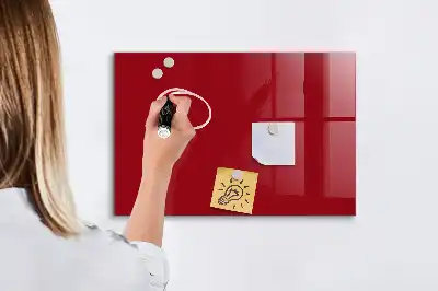Tablica magnetyczna do pisania w kolorze czerwonym