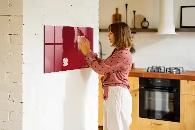 Tablica magnetyczna do pisania w kolorze czerwonym