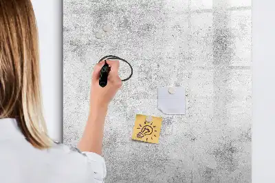 Tablica magnetyczna suchościeralna wzór ściana betonowa