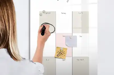 Tablica magnetyczna suchościeralna planer roczny