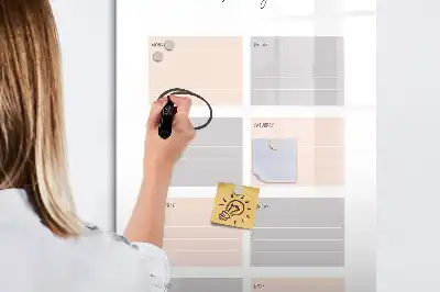 Tablica magnetyczna suchościeralna planer tygodniowy