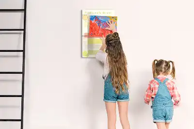 Tablica magnetyczna suchościeralna planer menu