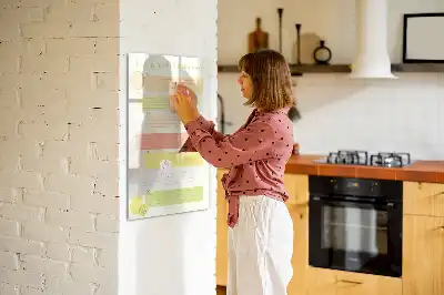 Tablica magnetyczna suchościeralna planer menu