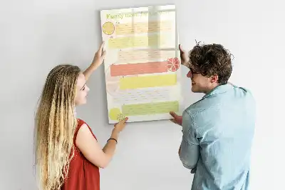 Tablica magnetyczna suchościeralna planer menu