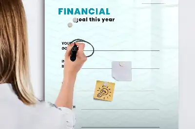 Tablica suchościeralna magnetyczna planer finansowy
