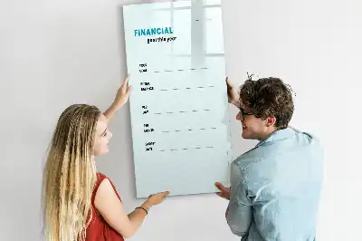 Tablica suchościeralna magnetyczna planer finansowy