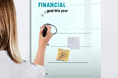 Tablica suchościeralna magnetyczna planer finansowy