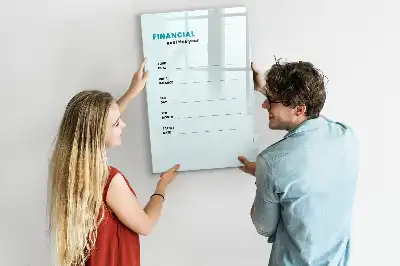 Tablica suchościeralna magnetyczna planer finansowy