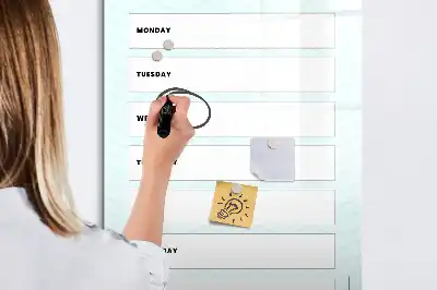 Tablica magnetyczna suchościeralna planer tygodniowy