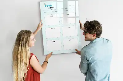 Tablica suchościeralna magnetyczna planer celów