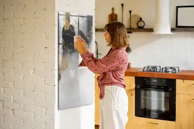 Tablica magnetyczna suchościeralna z motywem abstrakcji marmuru