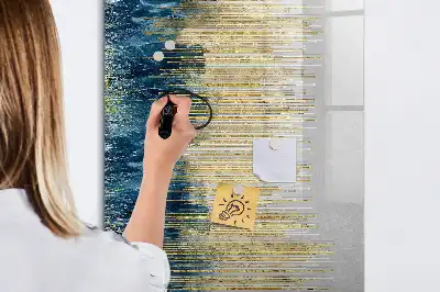 Tablica suchościeralna magnetyczna z wzorem dekoracyjnym