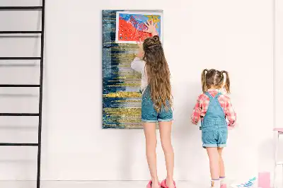 Tablica suchościeralna magnetyczna z wzorem dekoracyjnym