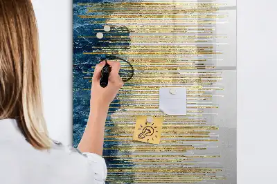 Tablica suchościeralna magnetyczna z wzorem dekoracyjnym