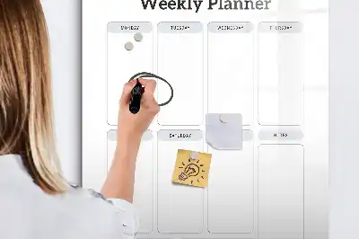 Tablica magnetyczna suchościeralna planer tygodniowy