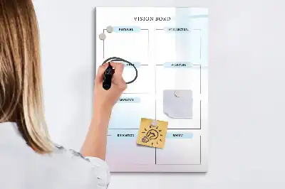 Tablica suchościeralna magnetyczna wersja podstawowa