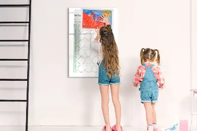 Tablica suchościeralna magnetyczna planer wyzwań