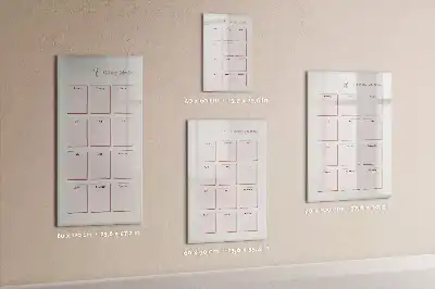 Tablica suchościeralna magnetyczna z kalendarzem urodzin
