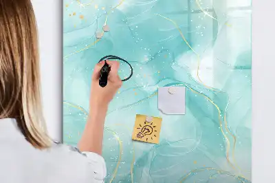 Tablica suchościeralna magnetyczna z motywem abstrakcji marmuru