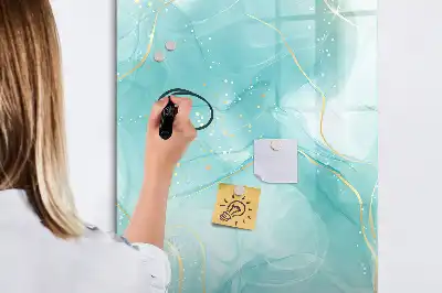 Tablica suchościeralna magnetyczna z motywem abstrakcji marmuru