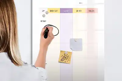 Tablica suchościeralna magnetyczna planer posiłków