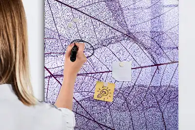 Tablica suchościeralna magnetyczna z motywem tekstury liścia