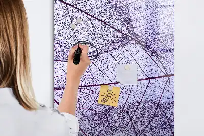 Tablica suchościeralna magnetyczna z motywem tekstury liścia