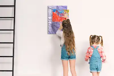 Tablica suchościeralna magnetyczna z motywem tekstury liścia
