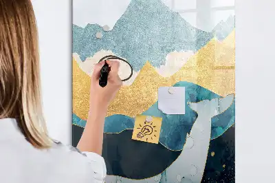 Tablica magnetyczna suchościeralna z motywem marmurowego wieloryba