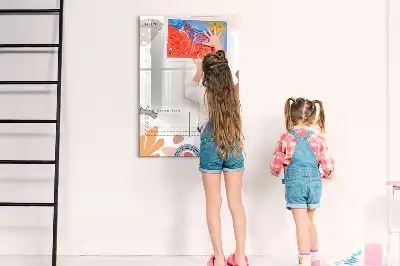 Tablica suchościeralna magnetyczna planer miesięczny