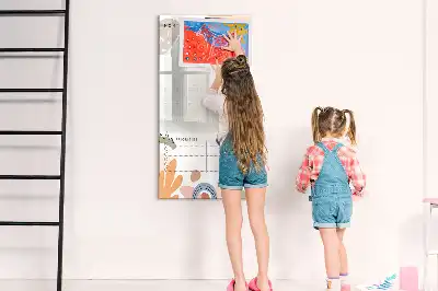 Tablica suchościeralna magnetyczna planer miesięczny