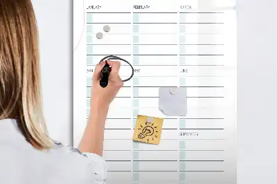 Tablica suchościeralna magnetyczna z motywem ważne daty