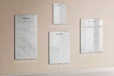 Tablica suchościeralna magnetyczna z motywem ważne daty
