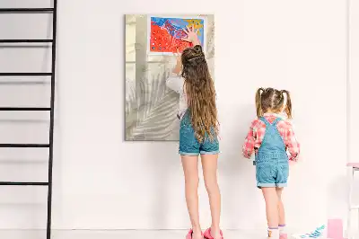 Tablica suchościeralna magnetyczna z motywem letniej plaży