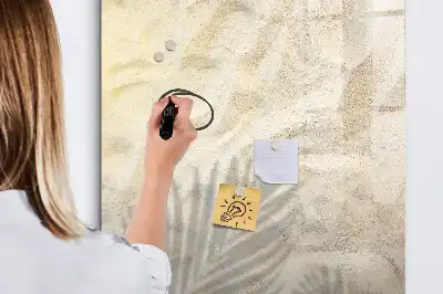 Tablica suchościeralna magnetyczna z motywem letniej plaży