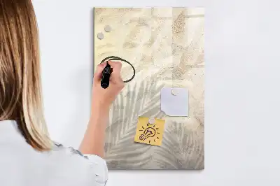 Tablica suchościeralna magnetyczna z motywem letniej plaży