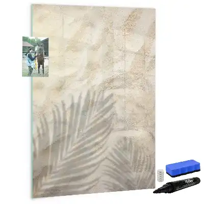 Tablica suchościeralna magnetyczna z motywem letniej plaży