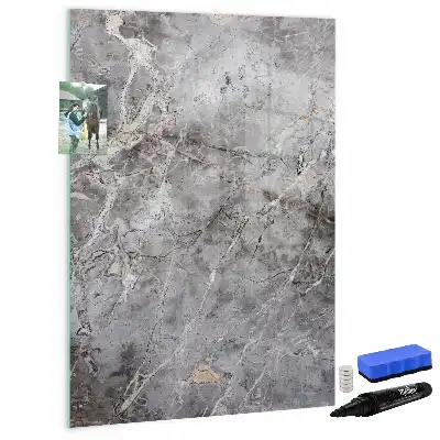Tablica magnetyczna suchościeralna wzór ciemny marmur