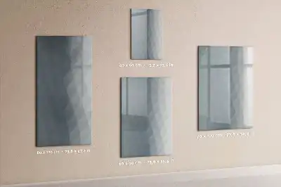 Tablica suchościeralna magnetyczna z motywem szarej abstrakcji fal