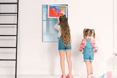 Tablica magnetyczna suchościeralna z motywem abstrakcji wody
