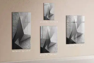 Tablica magnetyczna suchościeralna z motywem abstrakcji geometrycznej
