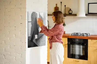 Tablica magnetyczna suchościeralna z motywem abstrakcji geometrycznej