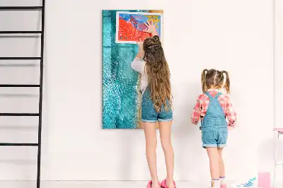 Tablica magnetyczna suchościeralna z motywem morskiej plaży