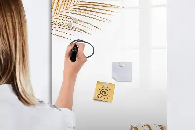 Tablica suchościeralna magnetyczna wzór złote liście