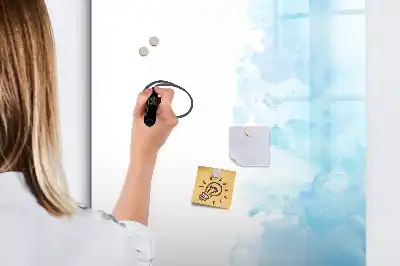 Tablica magnetyczna suchościeralna z motywem akwarelowych plam