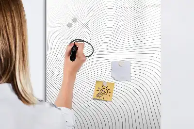 Tablica magnetyczna suchościeralna w szare linie